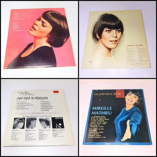 Mireille Mathieu Lot 4 Disques Bonjour Mireille/Première Étoile/Olympia/Chanson