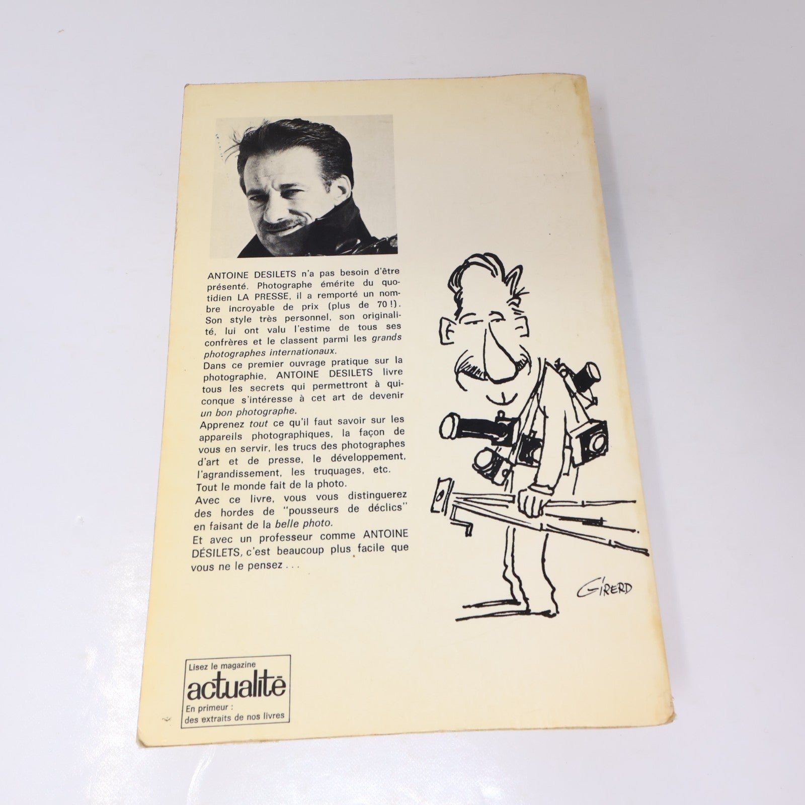 Apprenez la Photographie Antoine Desilets 1969 PB Appareil Photo Art Français