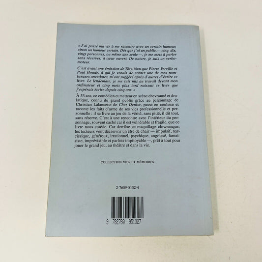 1992 De la Ruelle au Boulevard de André Montmorency Français Livre Leméac PB 90s