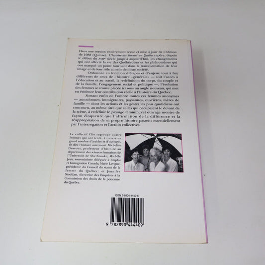 1992 L'Histoire des Femmes au Québec Depuis Quatre Siècles de Collectif Clio PB