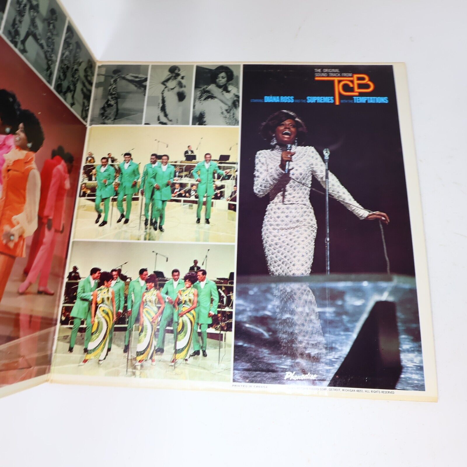 The Original Soundtrack From TCB Diana Ross Supremes Temptations LP Record 1968