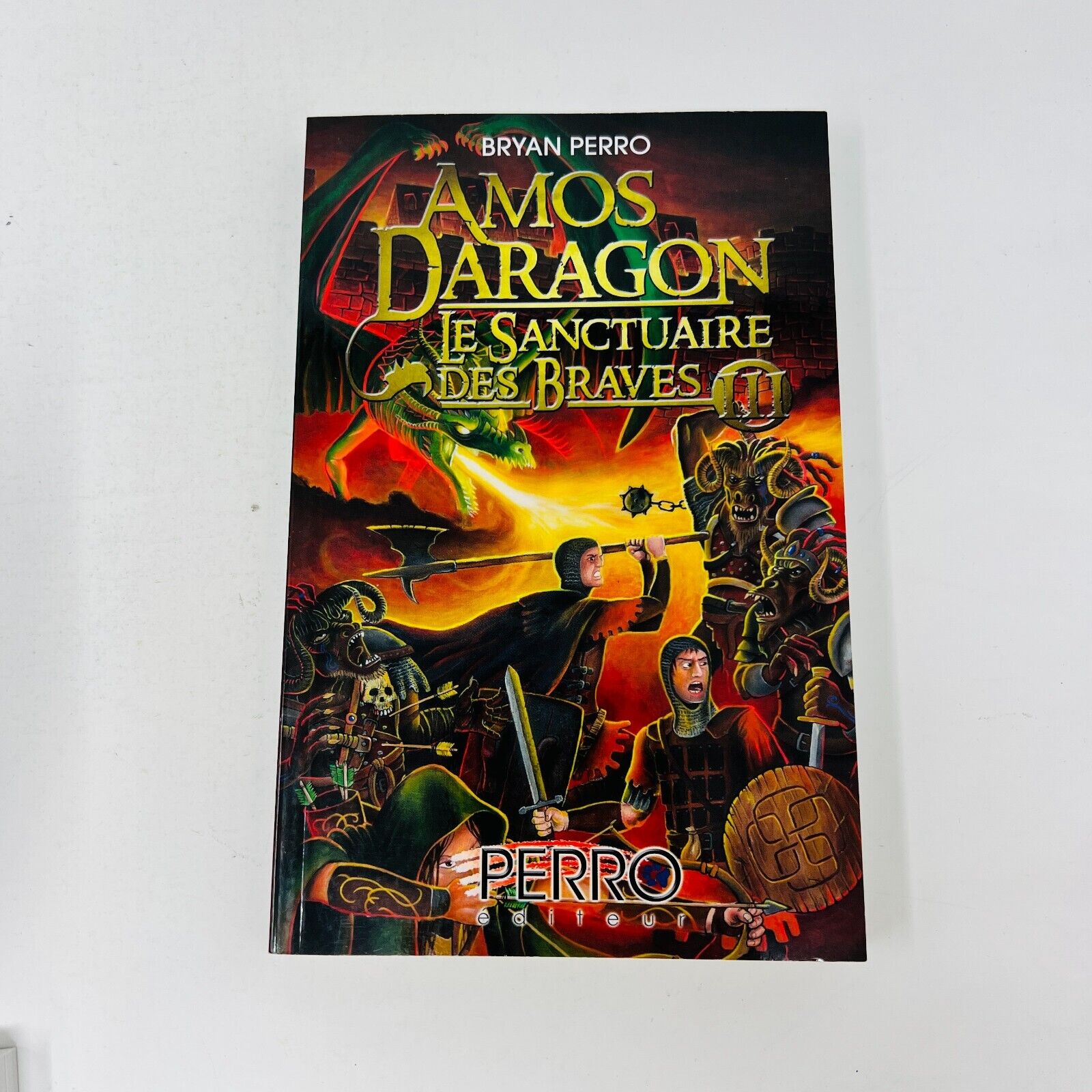 Lot Amos Daragon Le Sanctuaire des Braves #1-3 Série Complète Bryan Perro Livres
