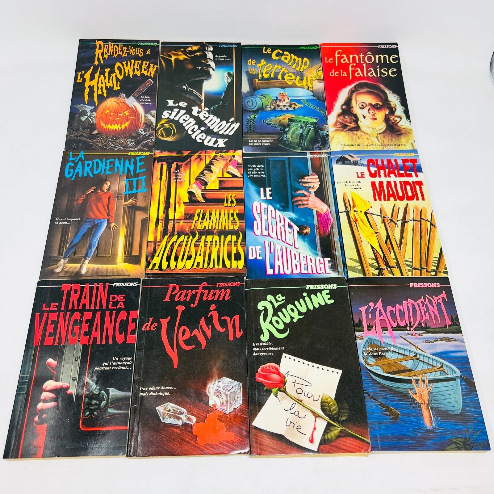17x Frissons EH Lot Livres Quel Rendez-Vous!/L'Accident/Chalet Maudit Stine