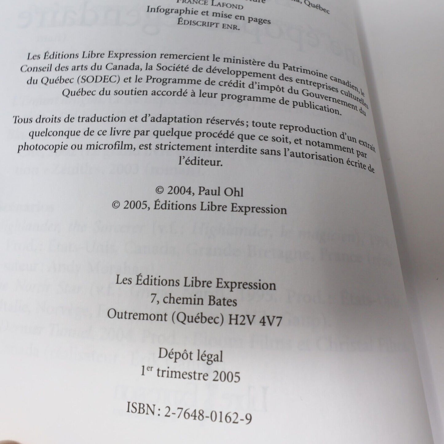 2005 Louis Cyr une Épopée Légendaire Paul Ohl Biographie Québec Libre Expression