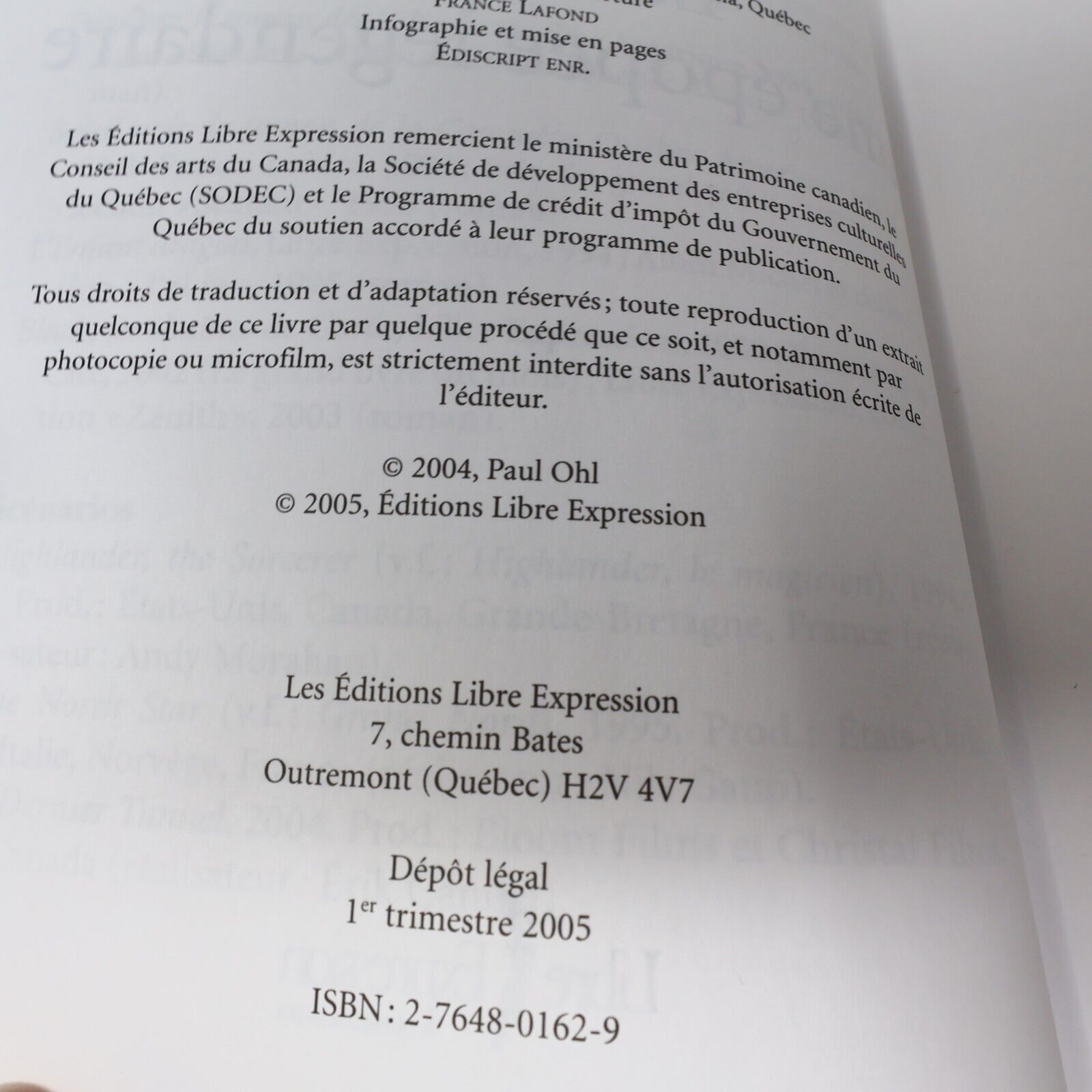 2005 Louis Cyr une Épopée Légendaire Paul Ohl Biographie Québec Libre Expression