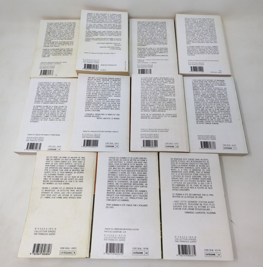 Rivages/Noir Roman Policier Lot 11 Livres Trop Humains Bone Un Pays à l'Aube PB