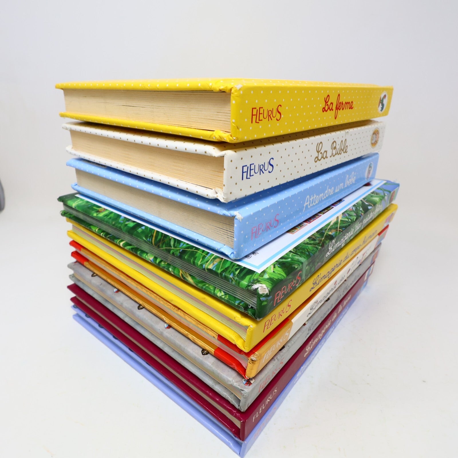L'Imagerie Lot 9 Livres Ferme/Corps Humain/Avions/Arts/Petites Bêtes Français