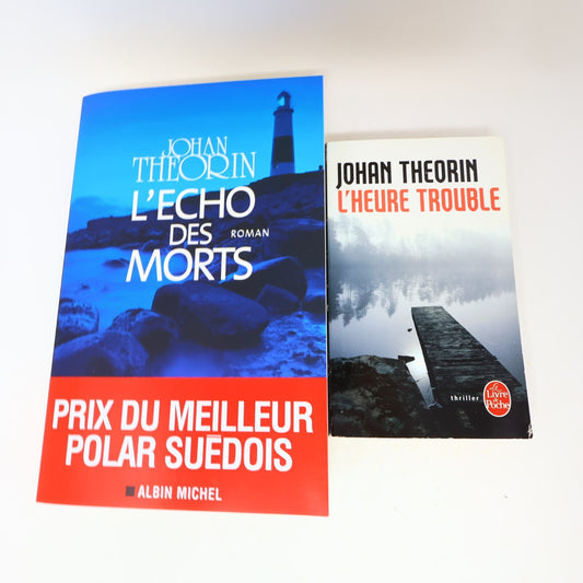 Johan Theorin Lot 2 Livres L'Heure Trouble/L'Echo des Morts Français French PB