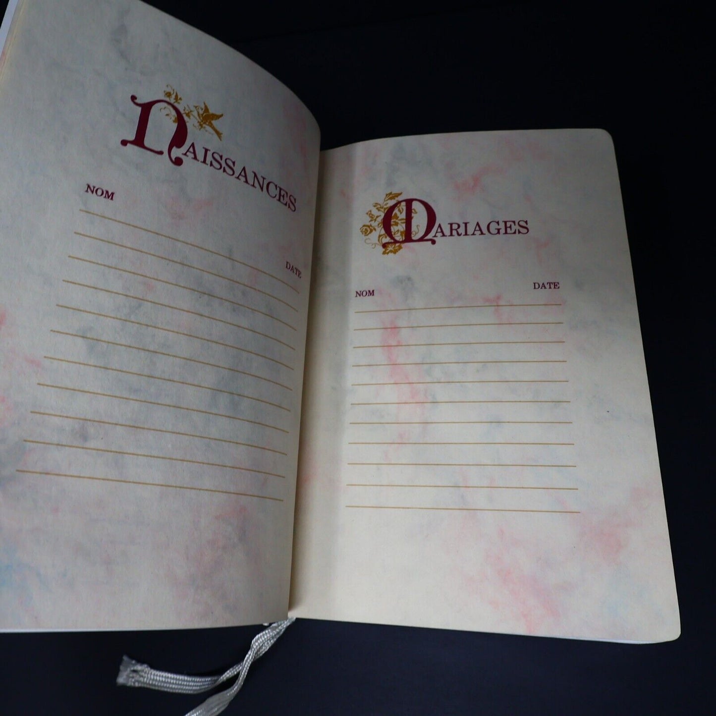 1988 La Sainte Bible de Mariage TOB Hardcover HC Societe Biblique Canadienne 80s