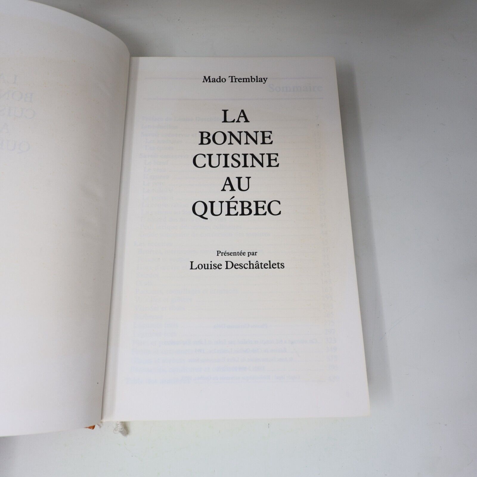 1993 La Bonne Cuisine au Québec de Mado Tremblay Recettes Québec loisirs Livre