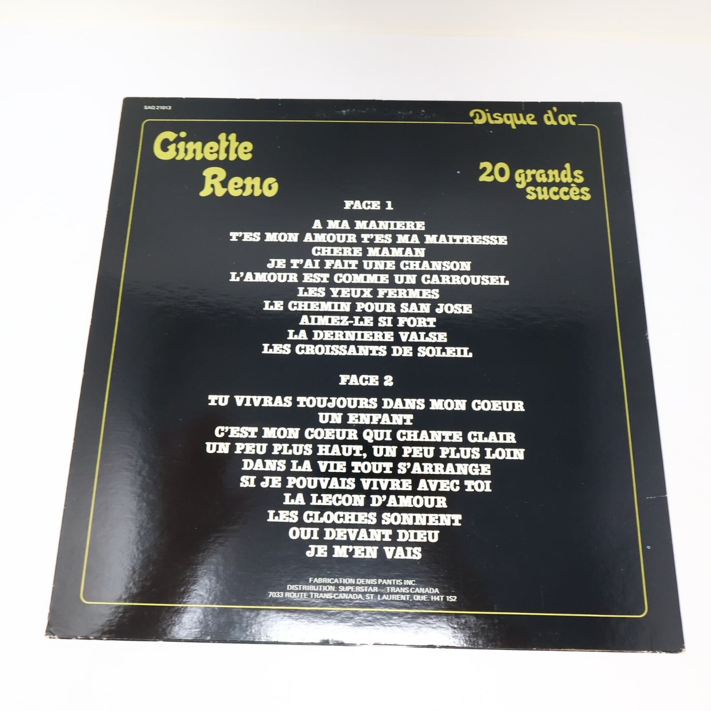 Ginette Reno Lot 6 Disques Record Aimons-nous/Quand On Se Donne/20 Grands Succès