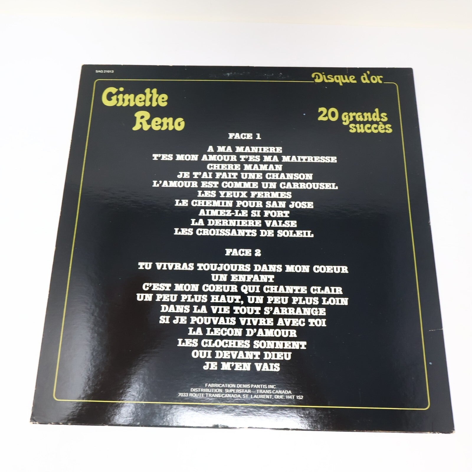 Ginette Reno Lot 6 Disques Record Aimons-nous/Quand On Se Donne/20 Grands Succès
