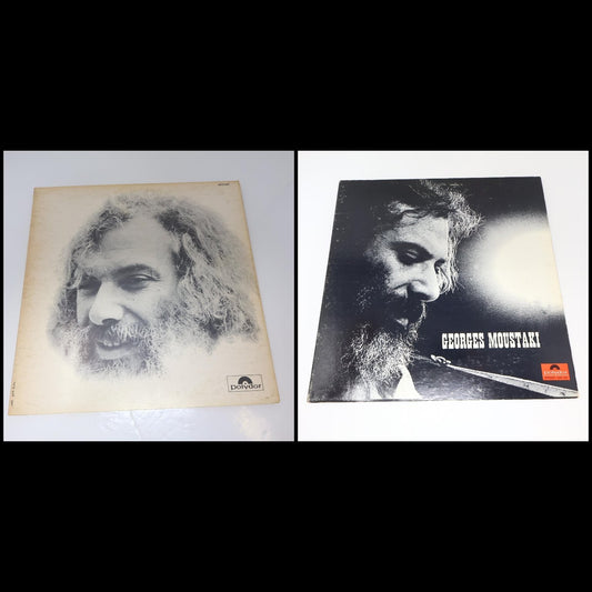 Georges Moustaki Lot 2 Disques Éponymes/Self Titled LP Record Polydor 1971-1974