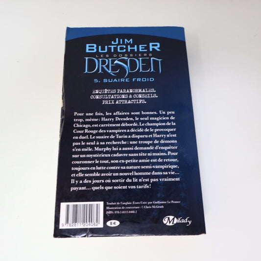 2010 Les Dossiers Dresden #5 Suaire Froid de Jim Butcher Milady Français Livre
