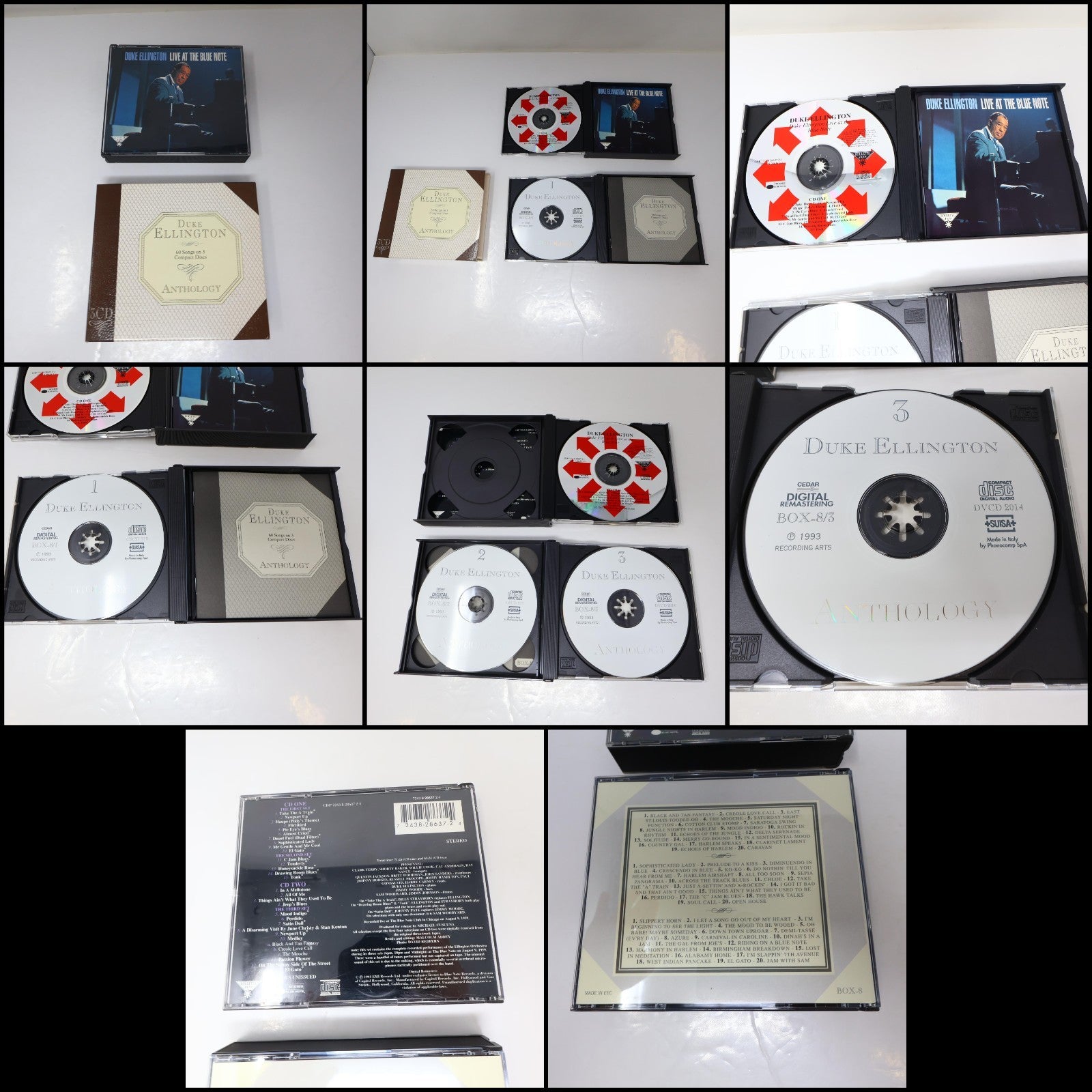 Duke Ellington 8 CD Lot Live at the Blue Note/Anthology/Take the A Train/Classic