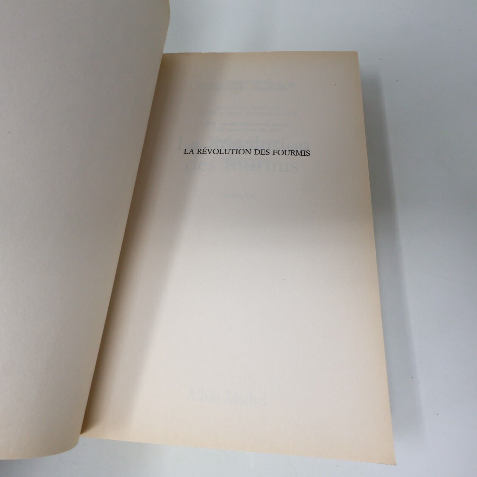 1996 La Révolution des Fourmis Bernard Werber Albin Michel Français Paperback PB