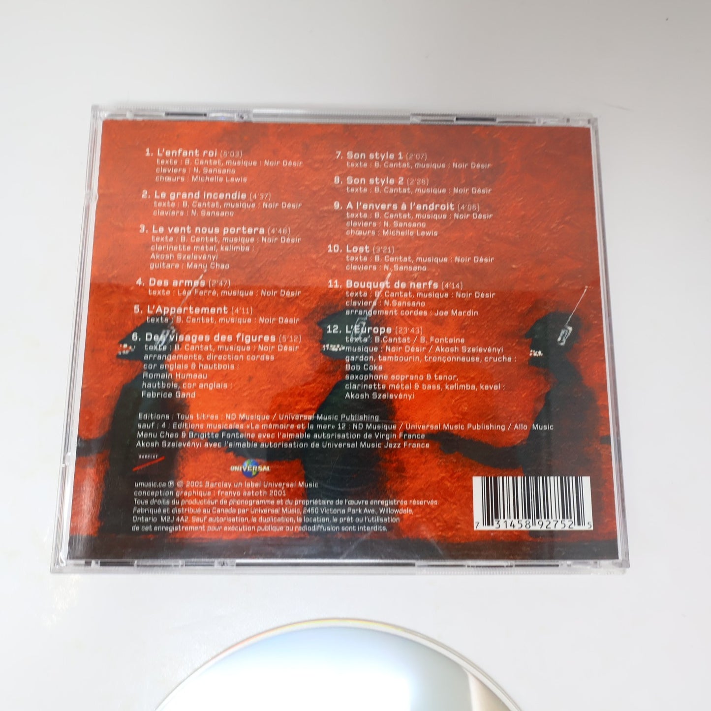 Noir Désir Des Visages des Figures CD L'Enfant Roi/Le Grand Incendie/Son Style 1