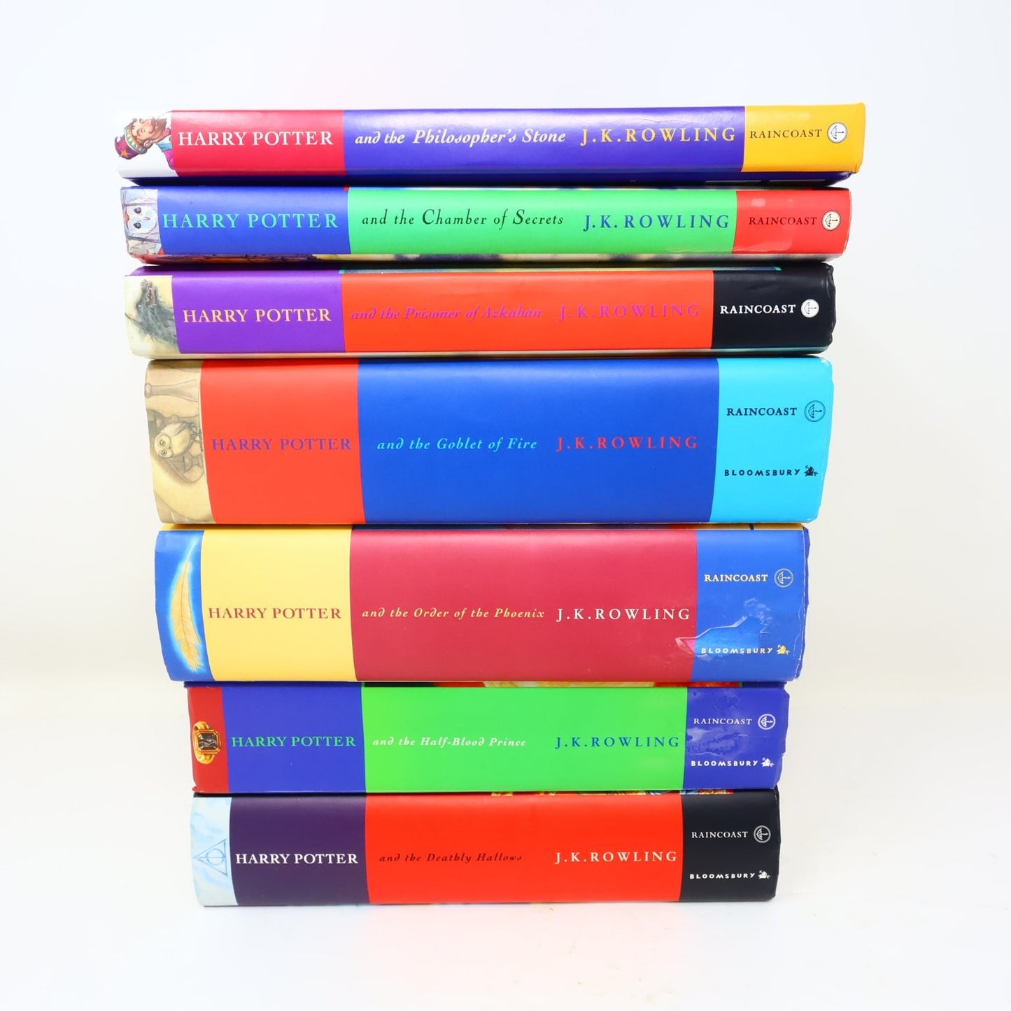 Harry Potter 1-7 Complete Set Books Lot Raincoast/Bloomsbury Rowling Hardcover