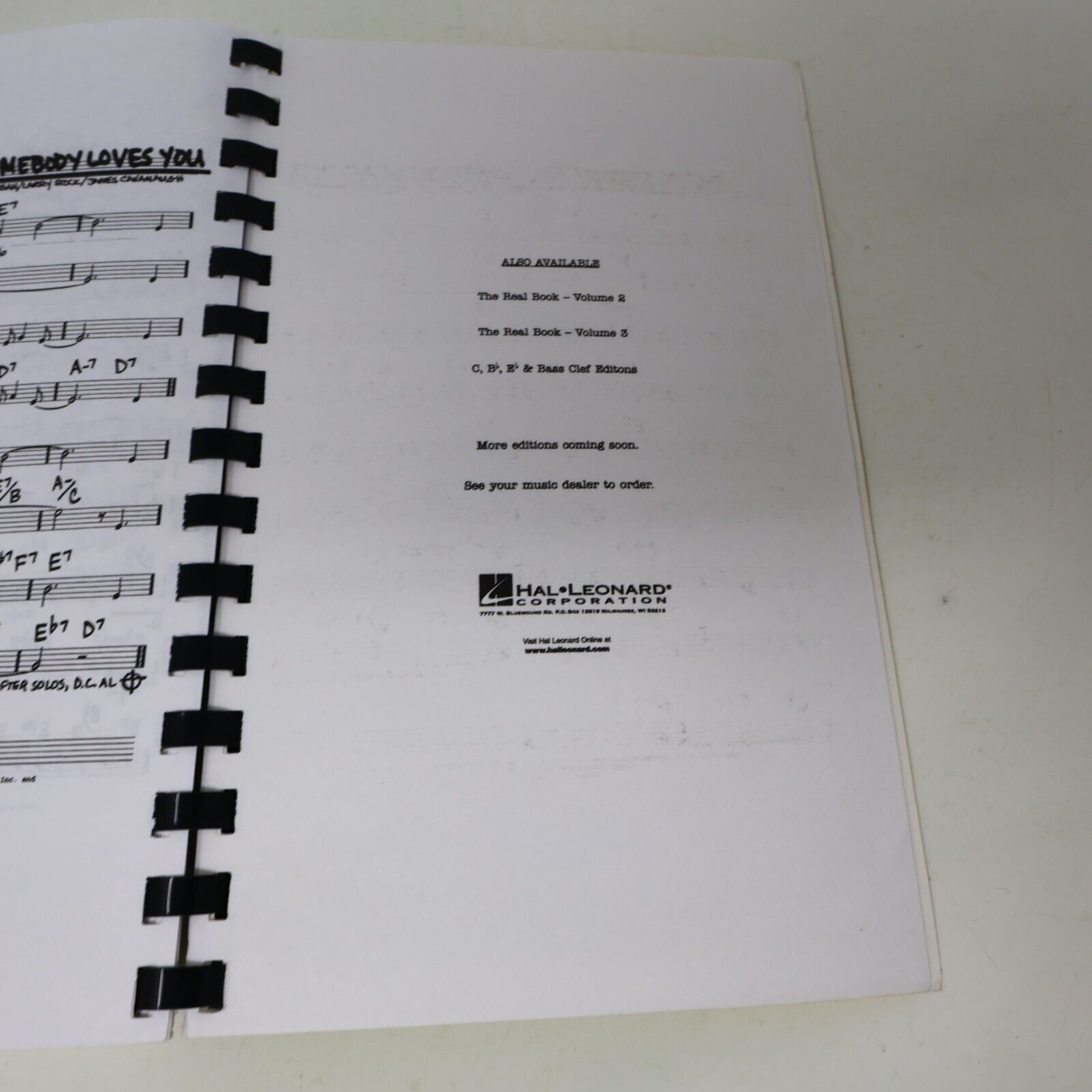 2007 The Real Book #1 Sixth Edition by Hal Leonard Corp Music Songbook Jazz PB