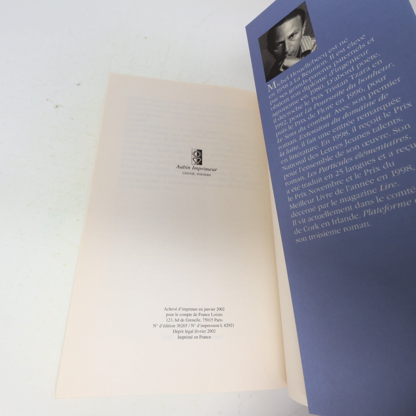 Michel Houellebecq Lot 2 Livres Les Particules Élémentaires/Plateforme Français
