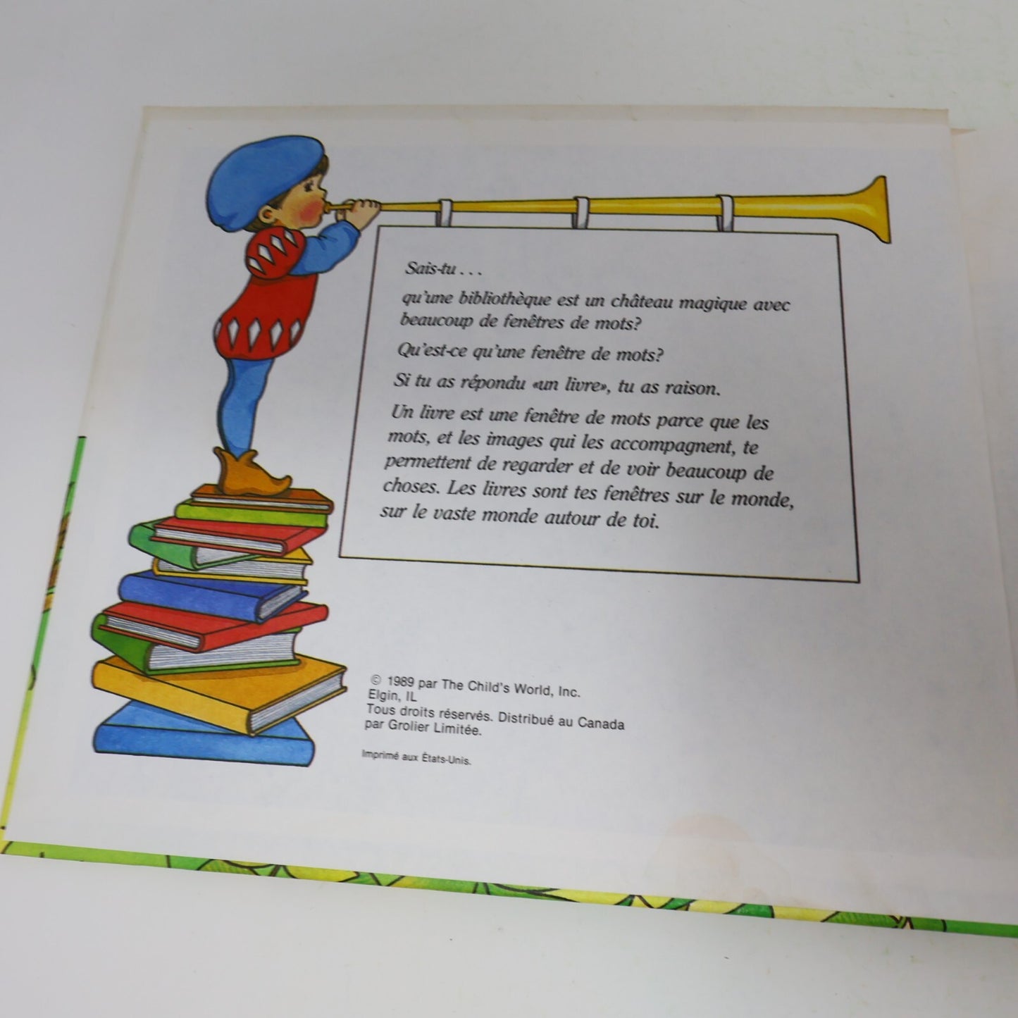 Lot 14 Le Château Magique du Livre Jane Belk Moncure Livres Enfants Français 80s