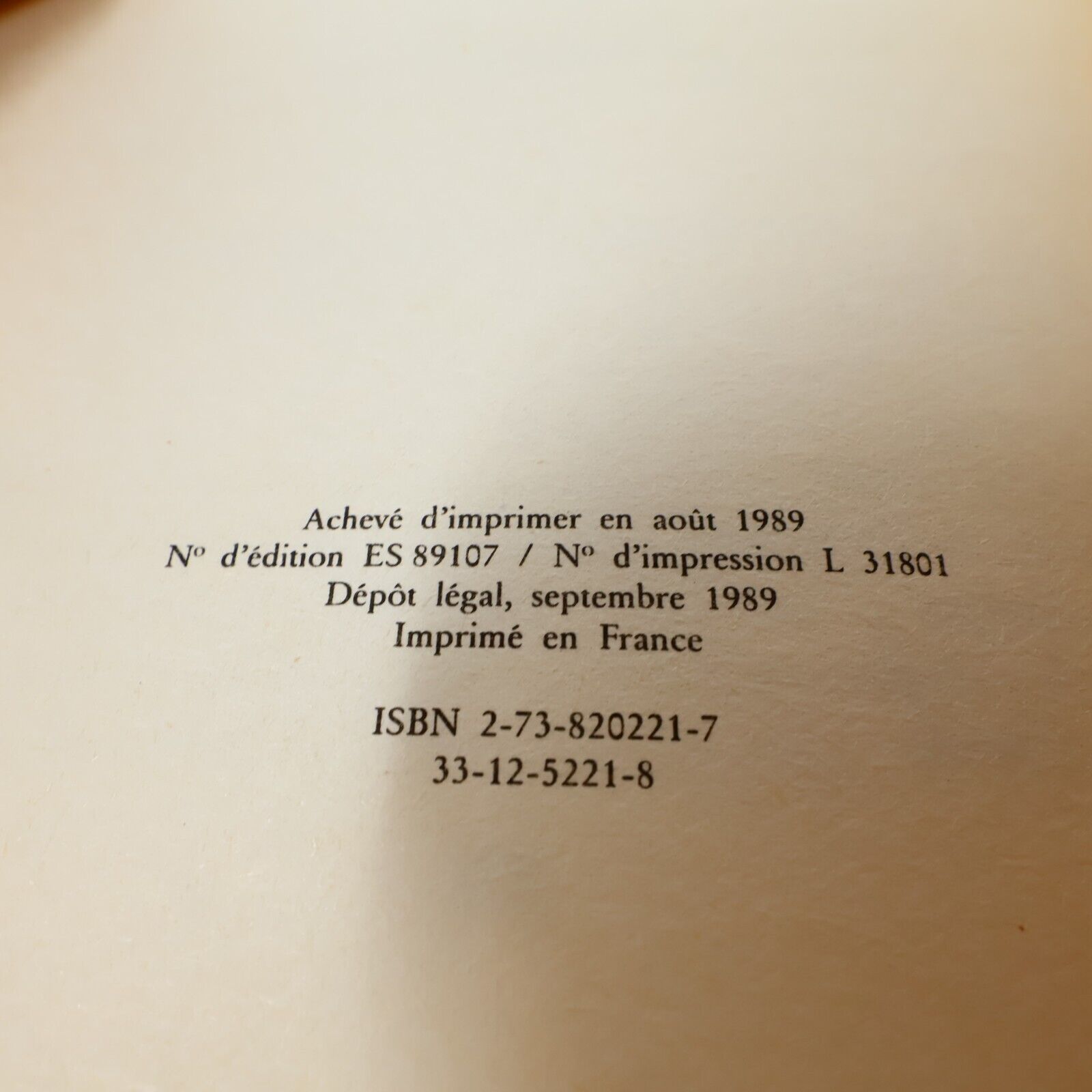 1989 Christine Succès du Livre de Stephen King Hardcover HC Éditions de la Seine
