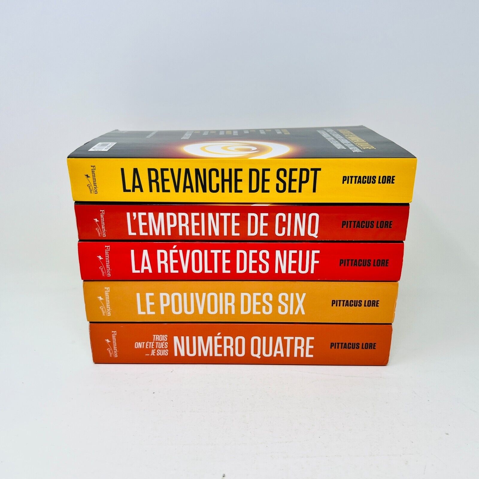Lot de 5 Livres de Pittacus Lore Numéro Quatre/Pouvoir des Six Français/French