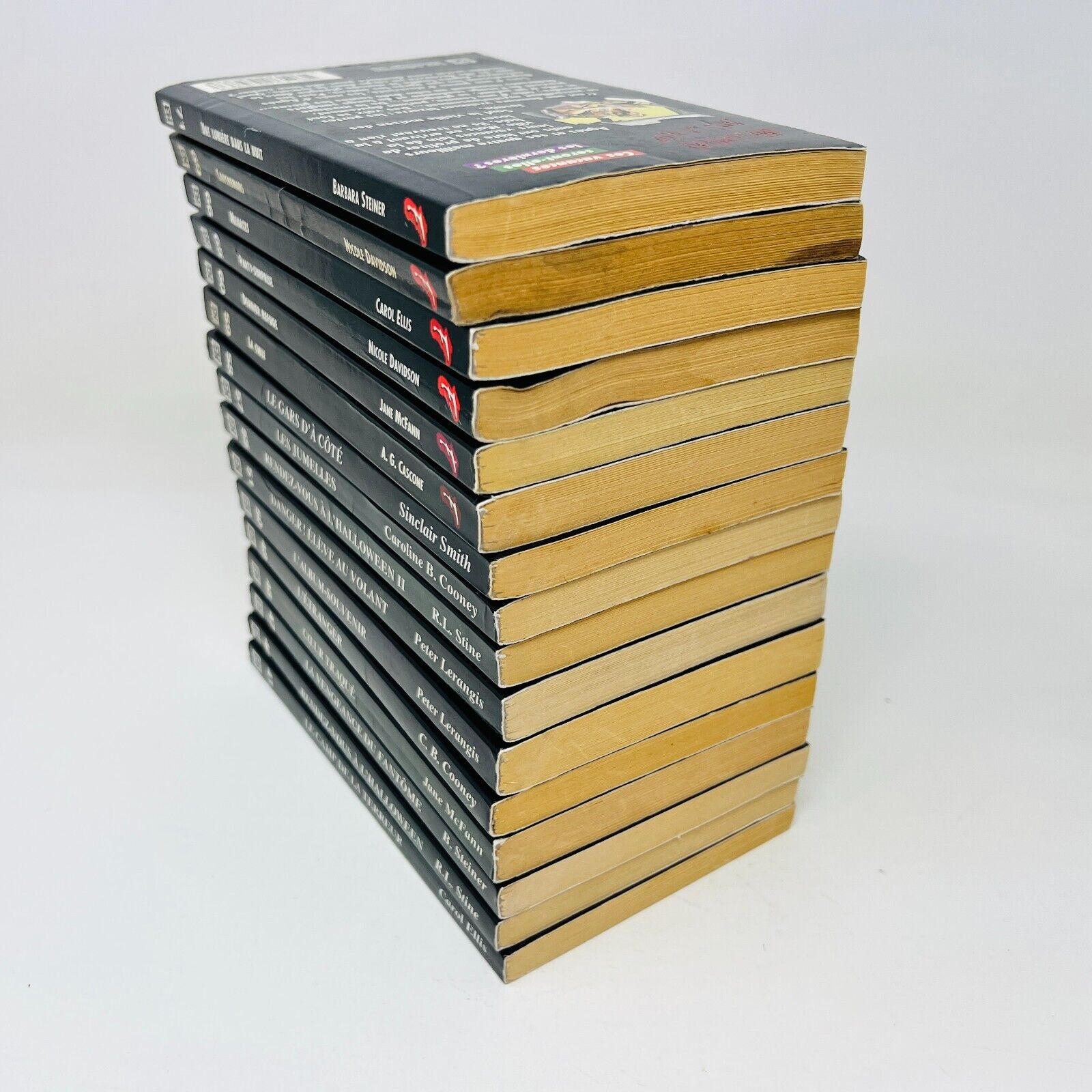 16x Frissons EH Lot Livres Cauchemars/Menaces/La Cible/Jumelles Stine Français