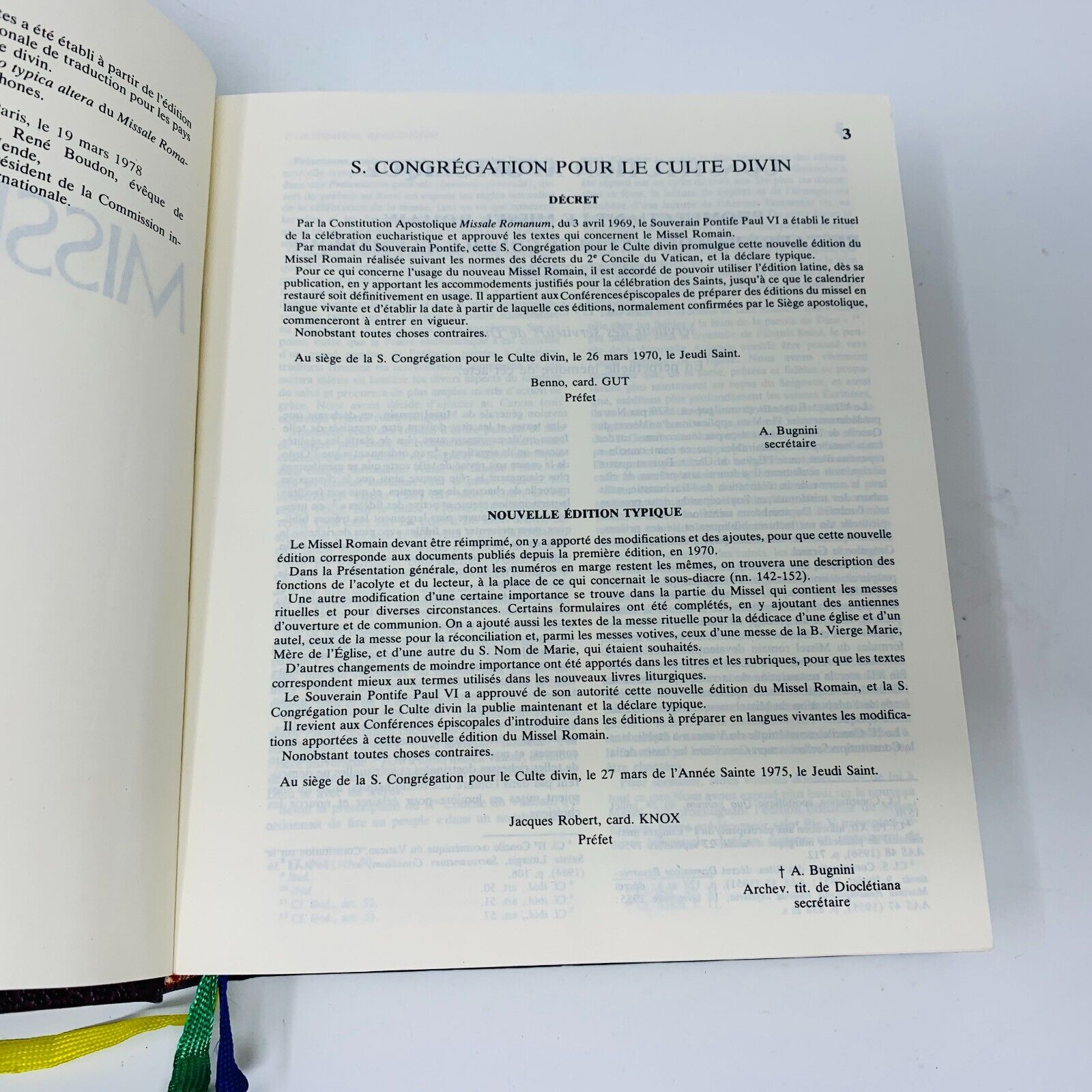 2001 Missel Romain Desclée Mame Français Messe Liturgie Missal French Hardcover