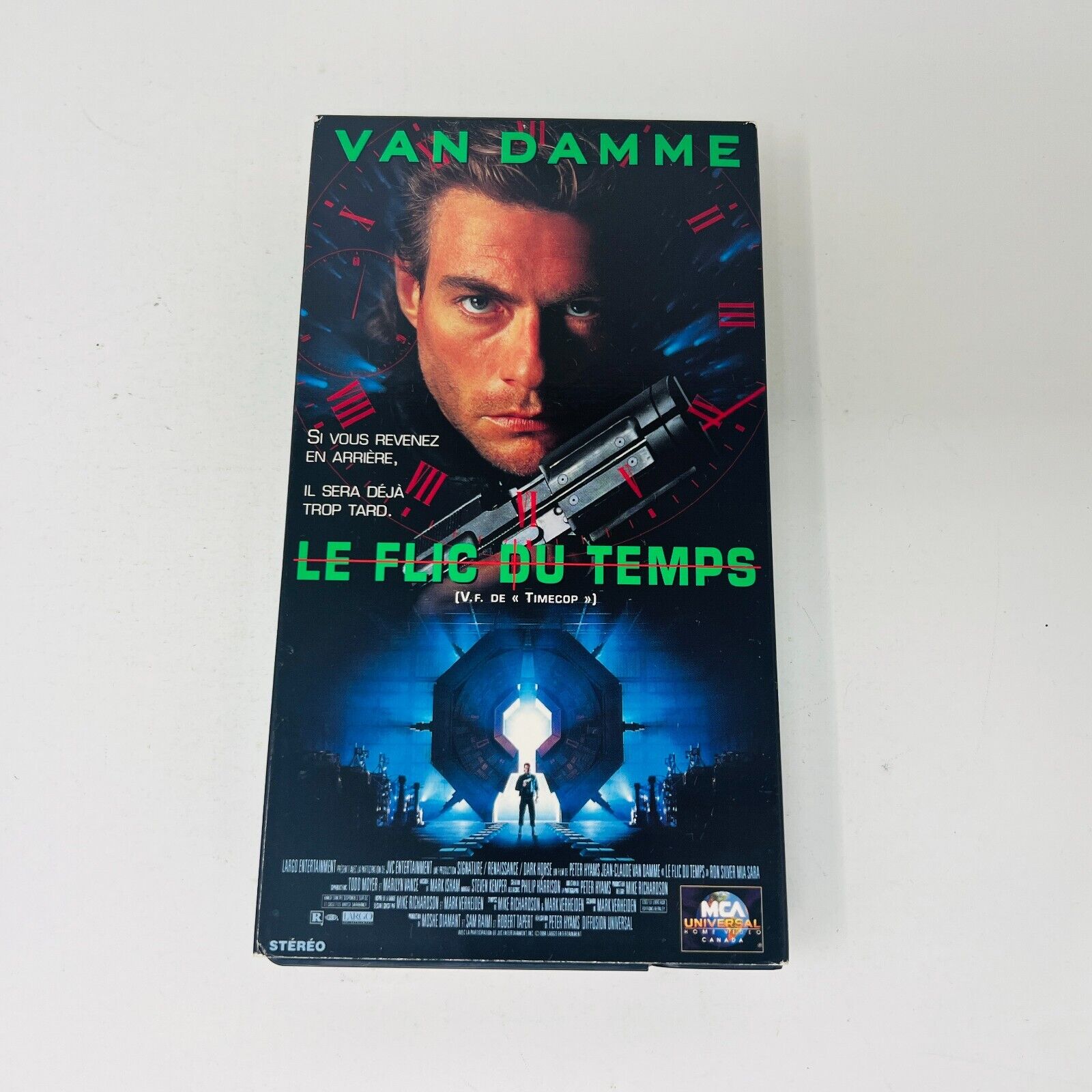 1995 Le Flic du Temps VHS NTSC Testé Van Damme Timecop en Français/French Action