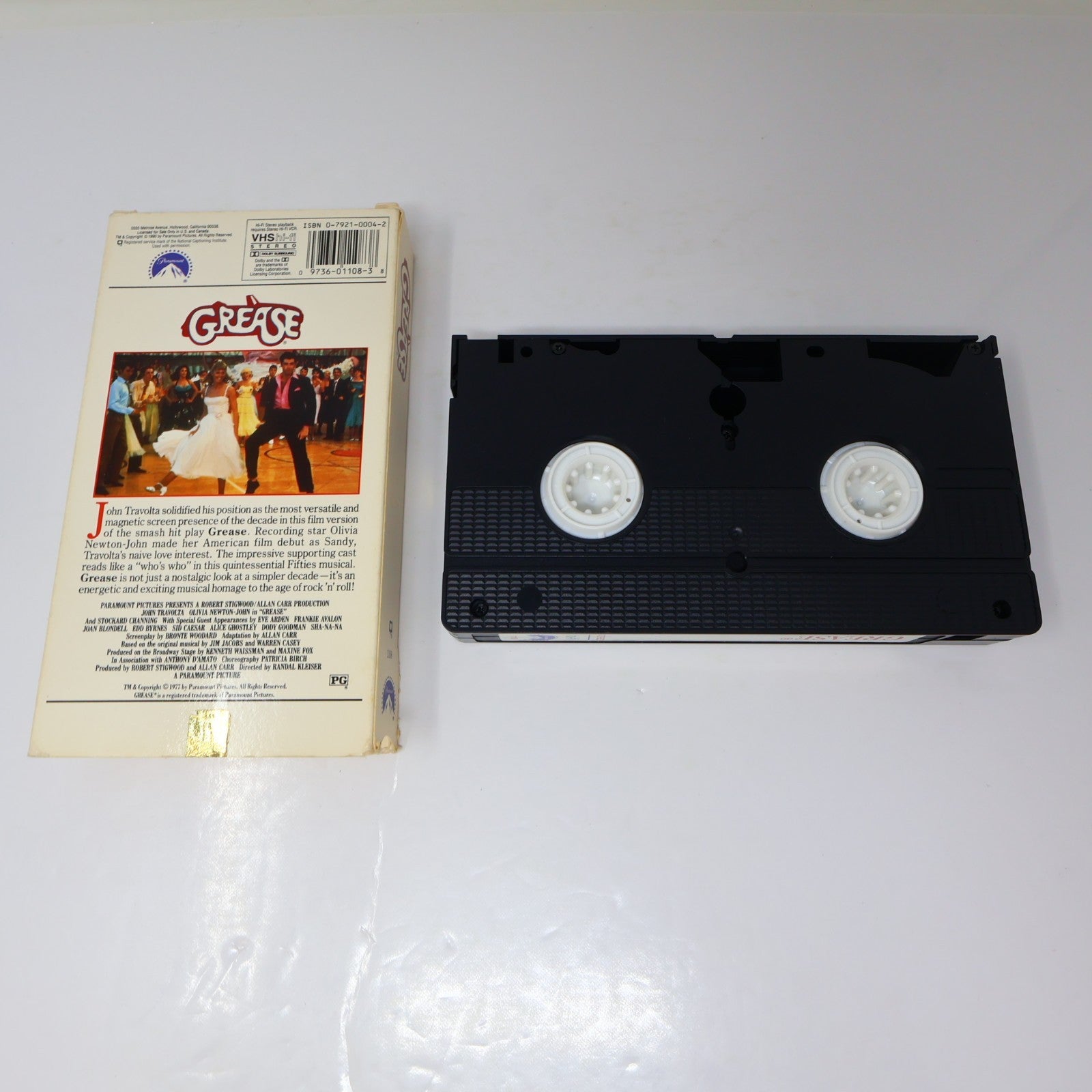 Grease #1-2 VHS Lot Olivia Newton-John/Travolta/Caulfield/Michelle Pfeiffer NTSC