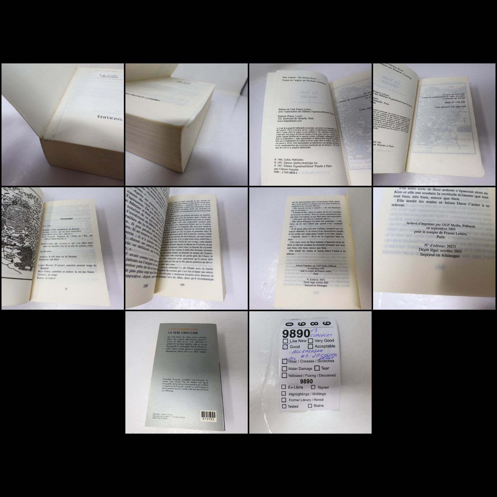 La Tapisserie de Fionavar #1-3 Série Complète Lot 3 Livres Guy Gavriel Kay PB