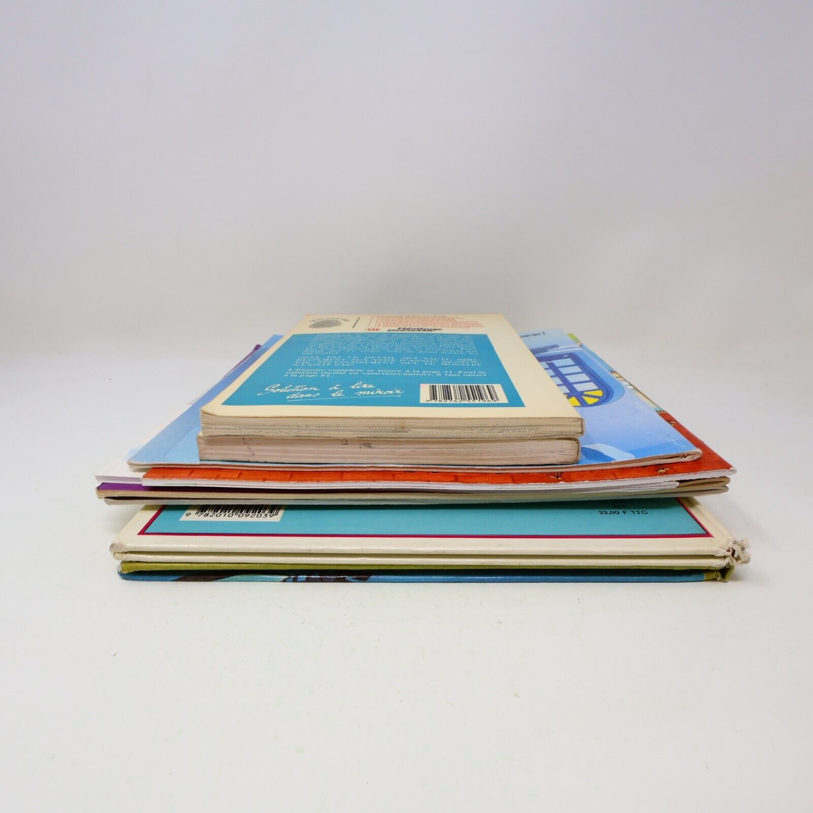 Lot 10 Livres Enfants Vintage Goldorak Belle et Sébastien Richard Scarry French