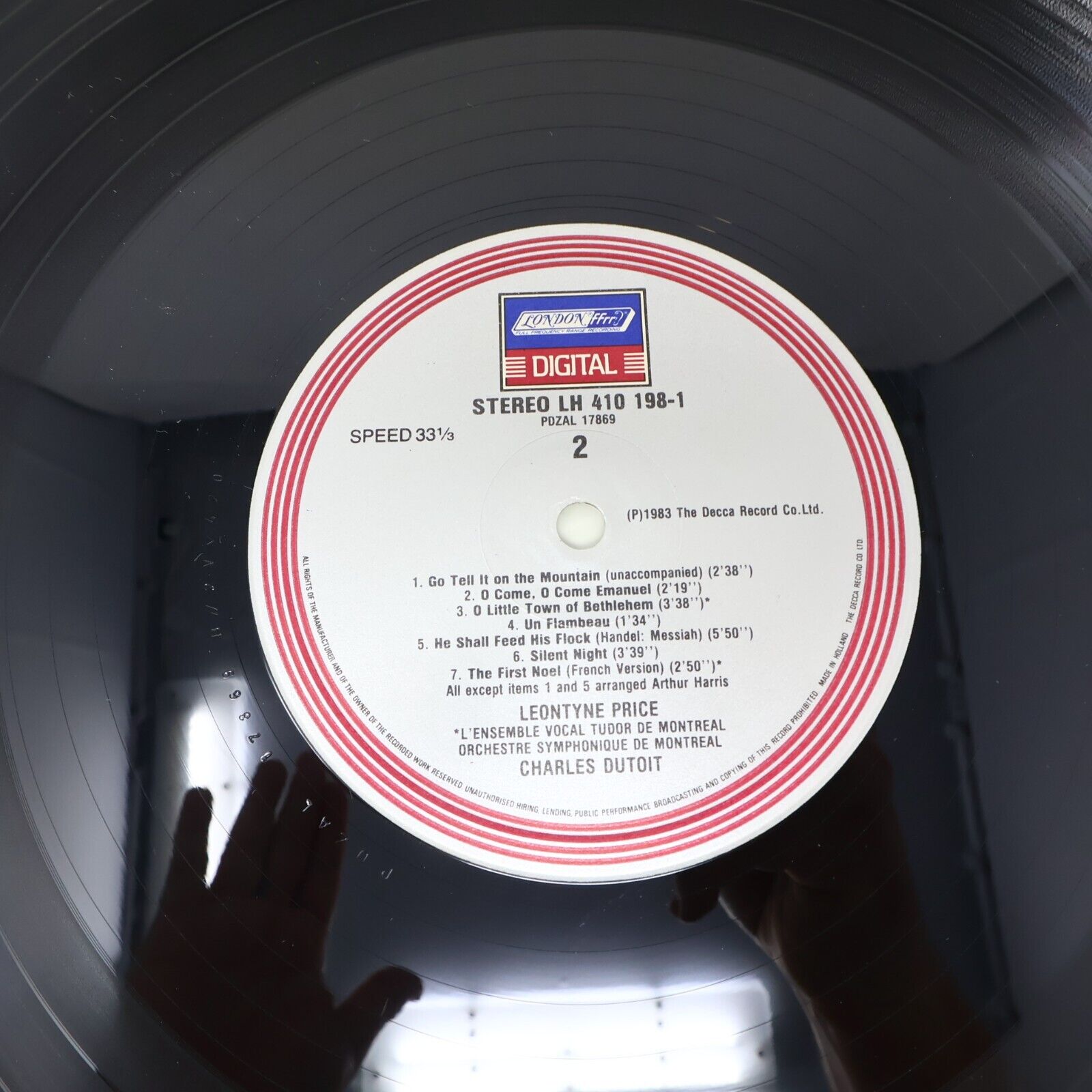 Leontyne Price Noël Noël Disque LP Charles Dutoit Orchestre Symphonique Montréal