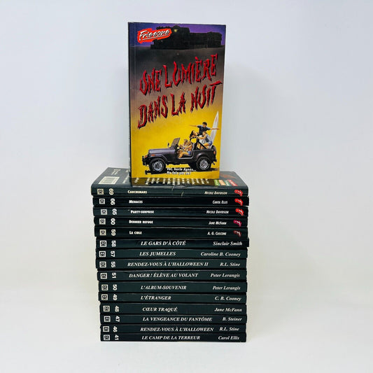 16x Frissons EH Lot Livres Cauchemars/Menaces/La Cible/Jumelles Stine Français