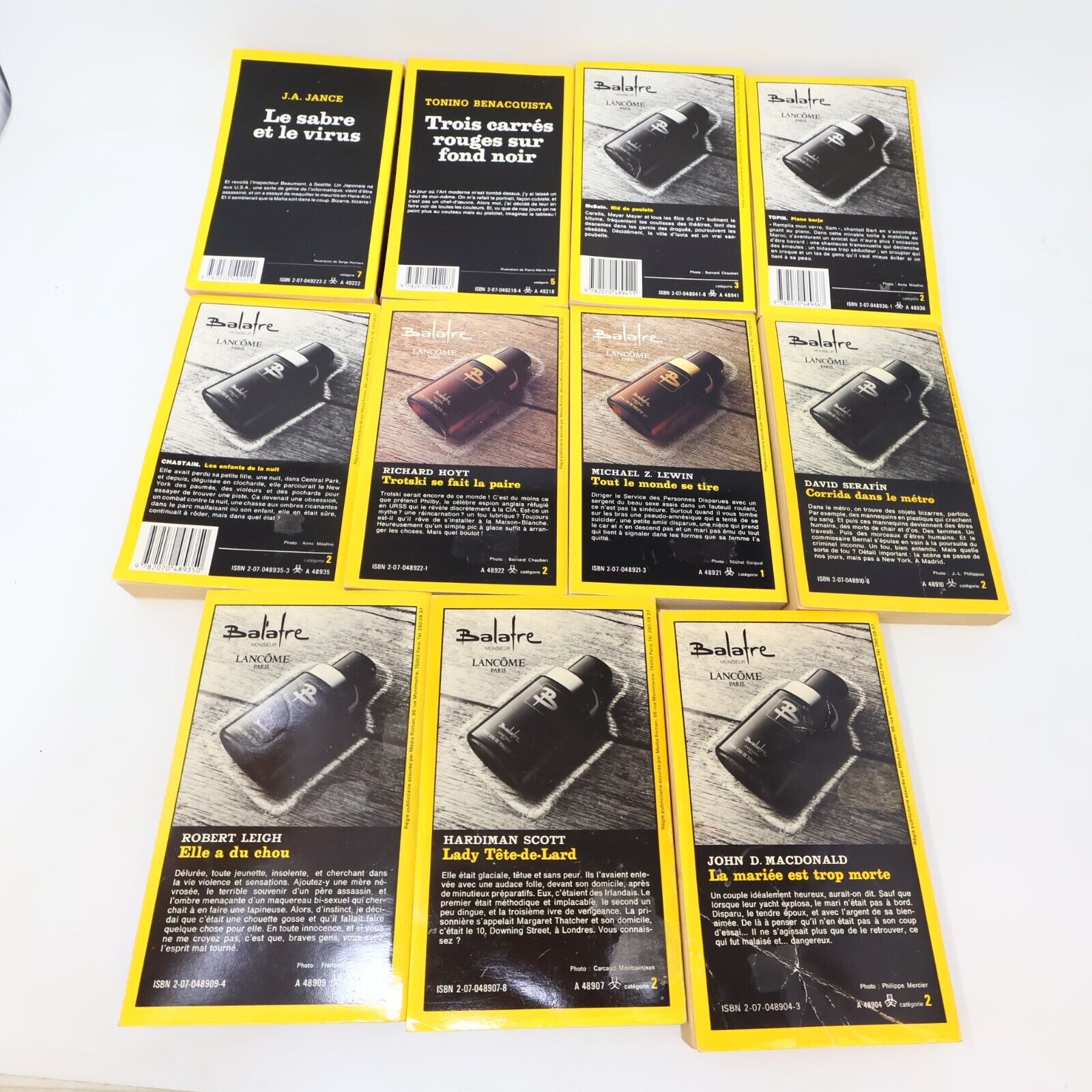 Série Noire Roman Policier Lot 11 Livres Le Sabre et le Virus Nids de Poulets PB