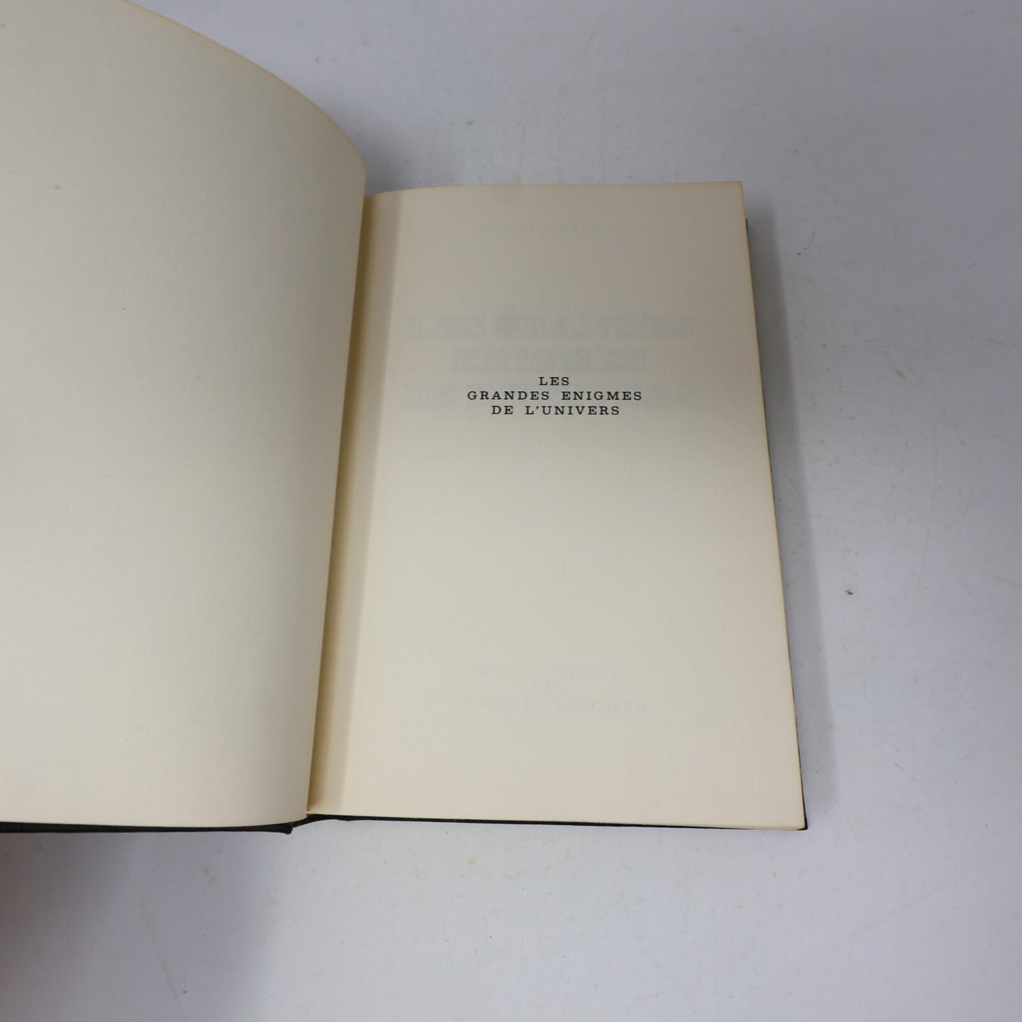 1975 Les Grandes Énigmes de l'Univers Richard Hennig Ésotérisme Tchou Français