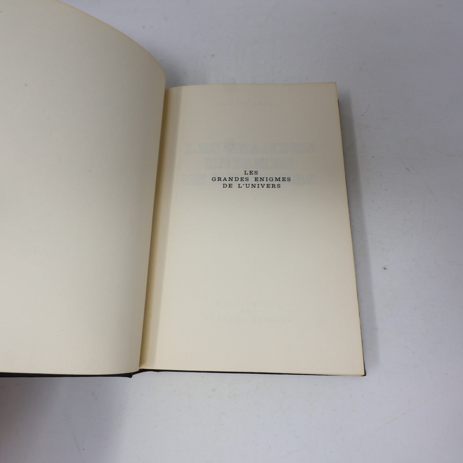 1975 Les Grandes Énigmes de l'Univers Richard Hennig Ésotérisme Tchou Français
