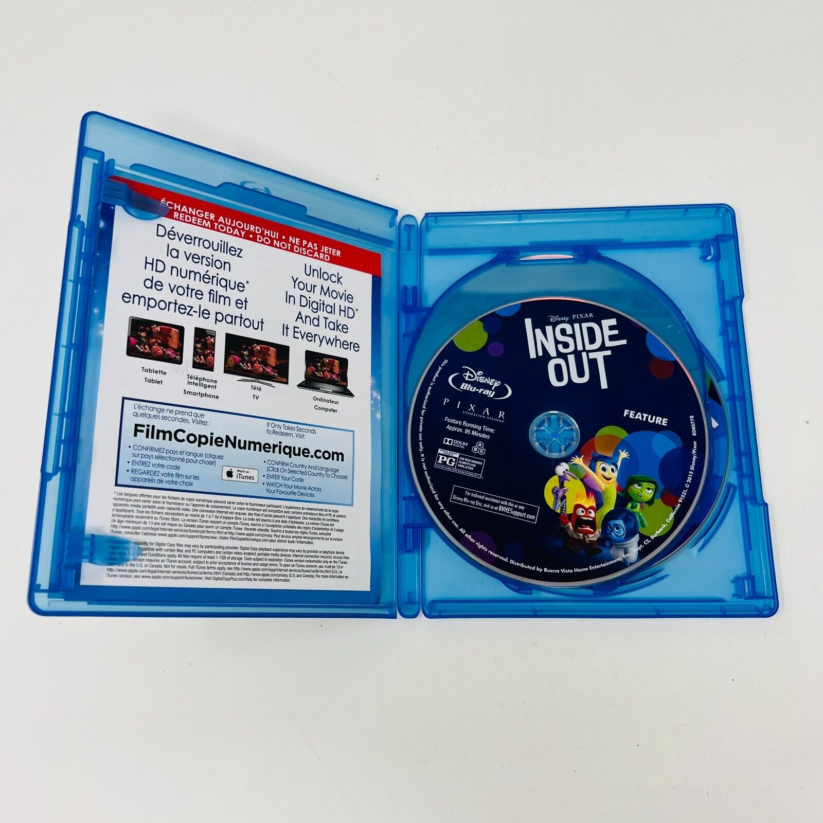 Sens Dessus Dessous/Inside Out Blu-ray + DVD Tested Bilingual English/Français