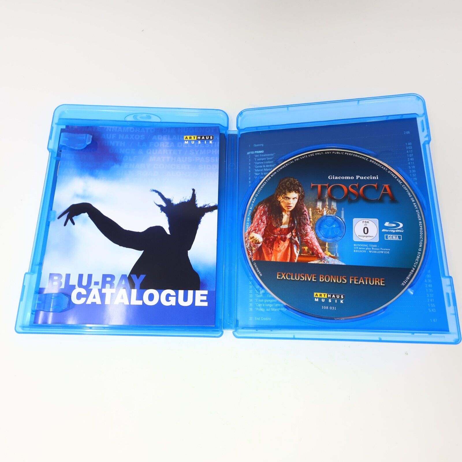 Giacomo Puccini Tosca Arena di Verona Orchestra 2011 Blu-Ray Daniel Oren Tested