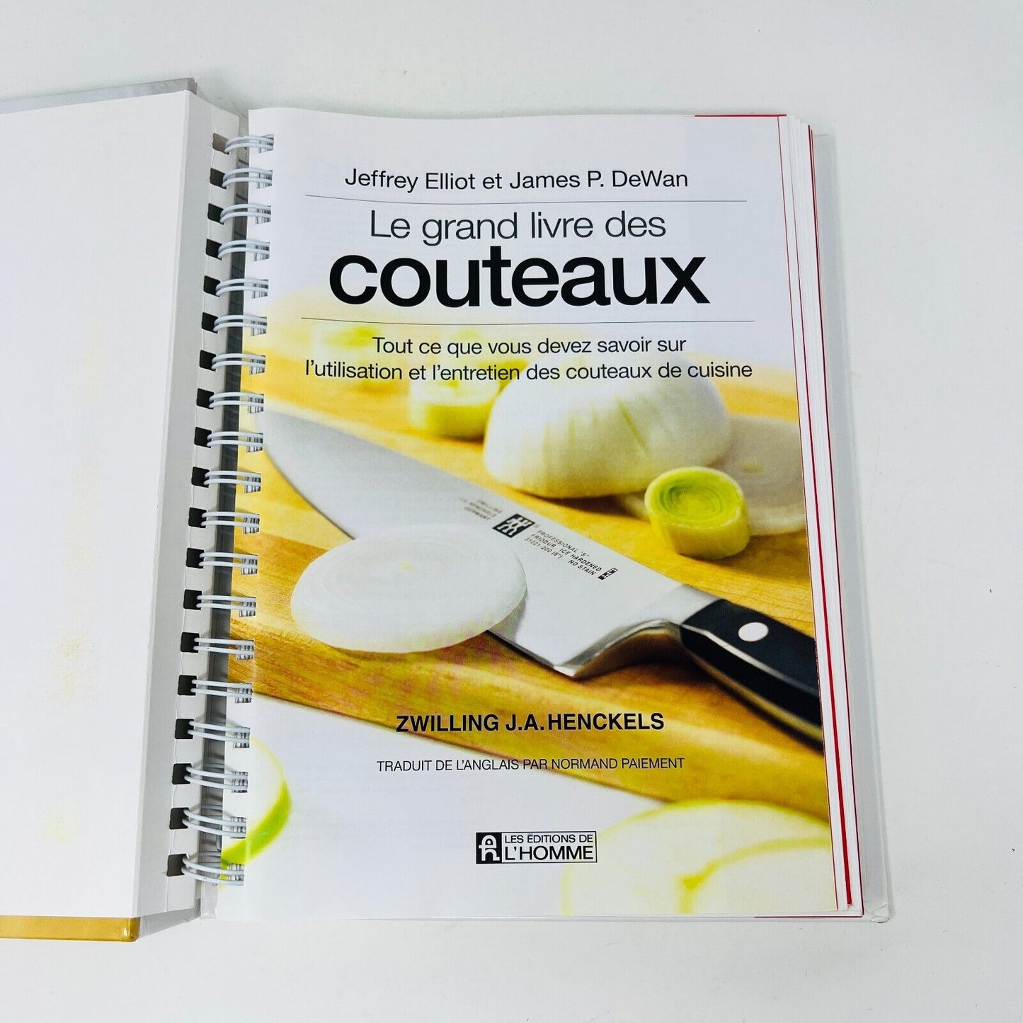 2010 Le Grand Livre des Couteaux Elliot/Dewan/Henckels Français De l'Homme HC