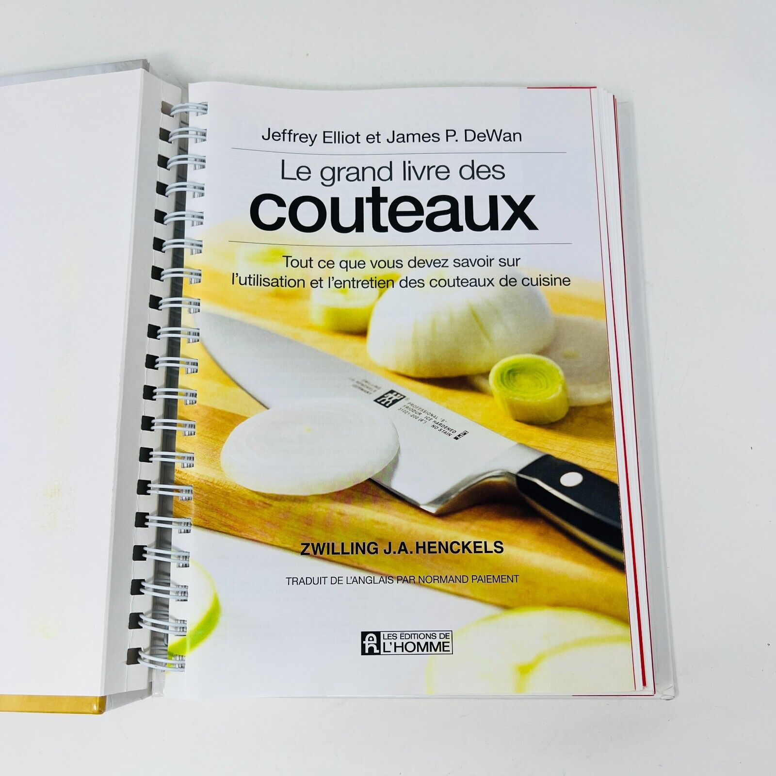 2010 Le Grand Livre des Couteaux Elliot/Dewan/Henckels Français De l'Homme HC