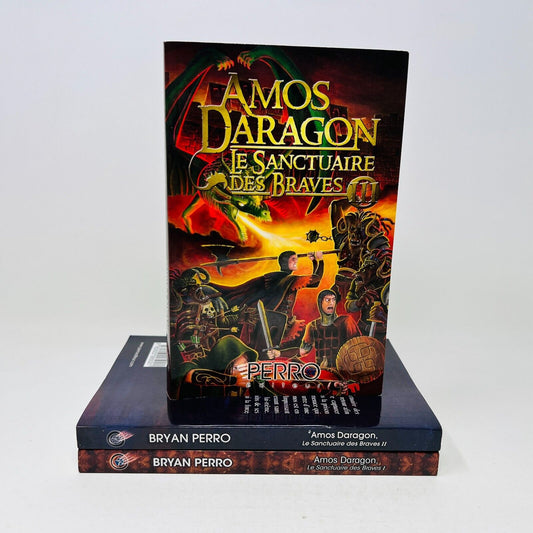 Amos Daragon Le Sanctuaire des Braves #1-3 Série Complète Bryan Perro Lot Livres