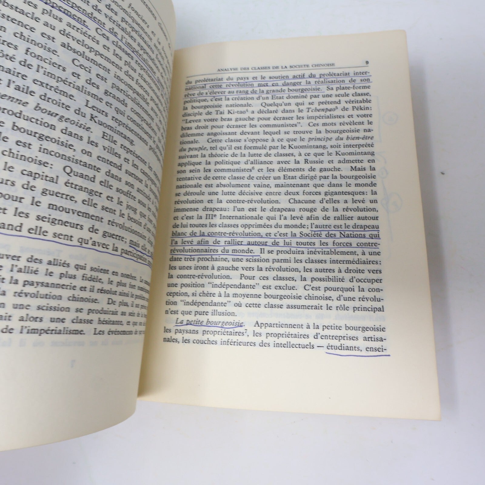 1972 Textes Choisis de Mao Tsetoung Politique Société Français Paperback Livre