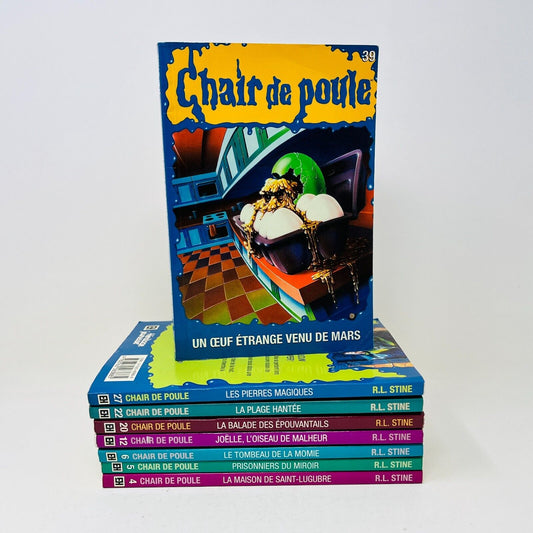 8x Chair de Poule EH Lot French Goosebumps Français R.L. Stine 90s Plage Hantée