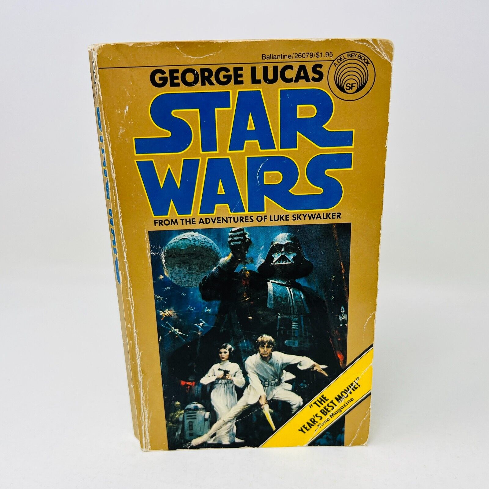 1977 Star Wars by George Lucas Mass Market Paperback Book 6th Print Movie Tie-in