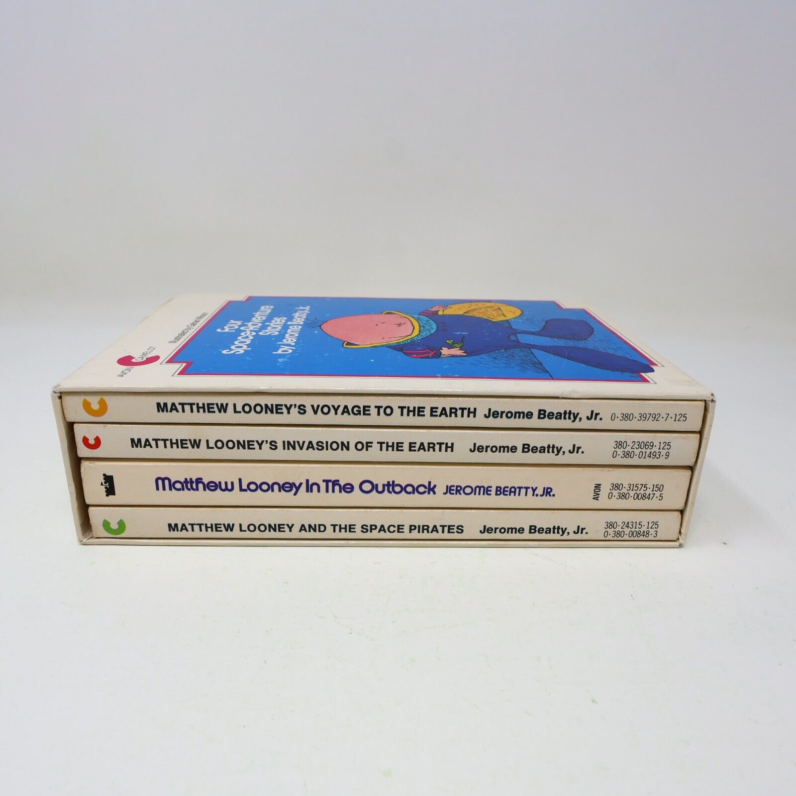 Four Space-Adventure Stories Matthew Looney Jerome Beatty Jr. Box Set Avon Books