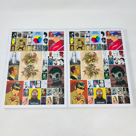 100 Illustrators #1-2 Taschen 2014 Hardcover Set Lot of Books Art Illustrations