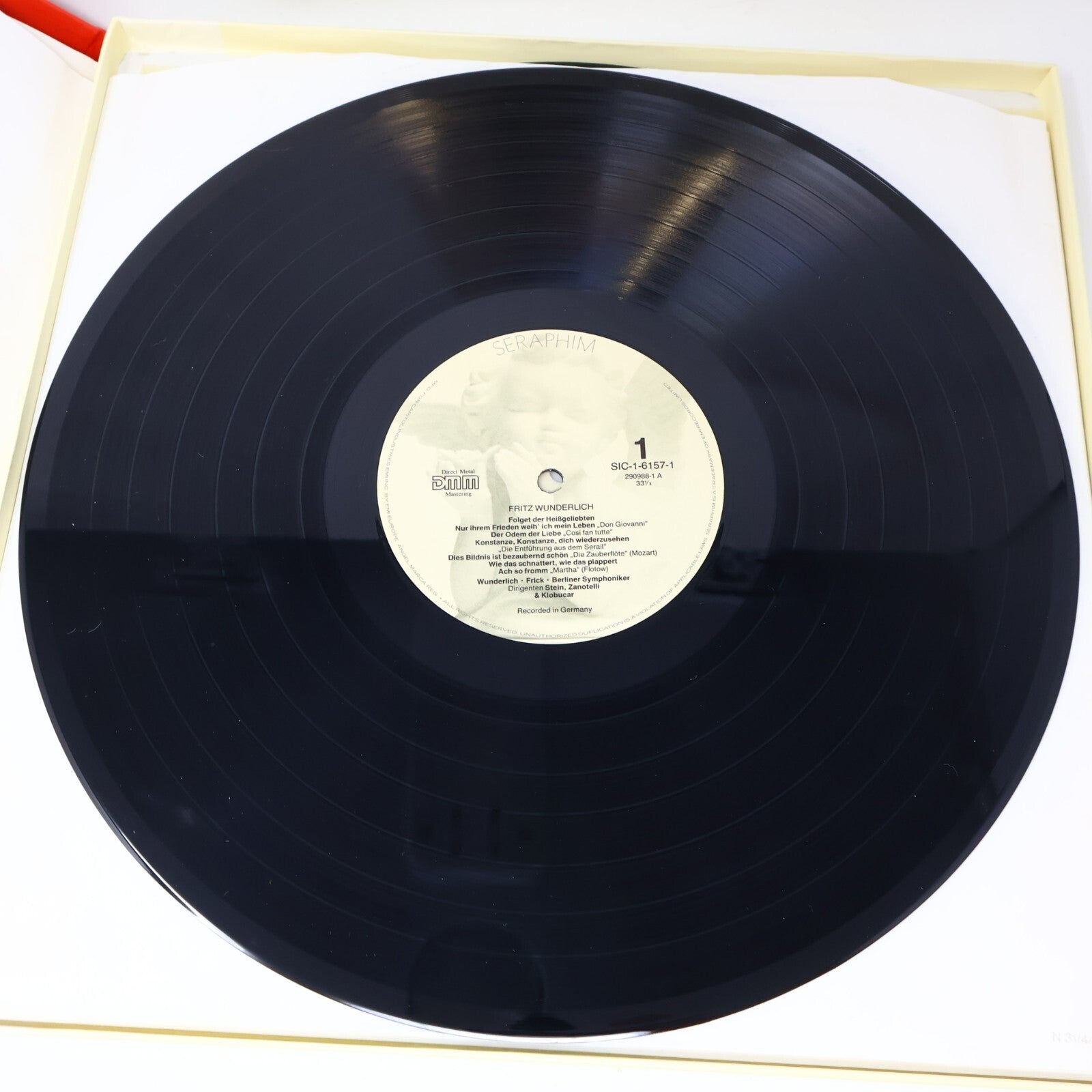 The Art of Fritz Wunderlich Tenor Seraphim 3x LP Record Vinyl Box Set SIC-6157