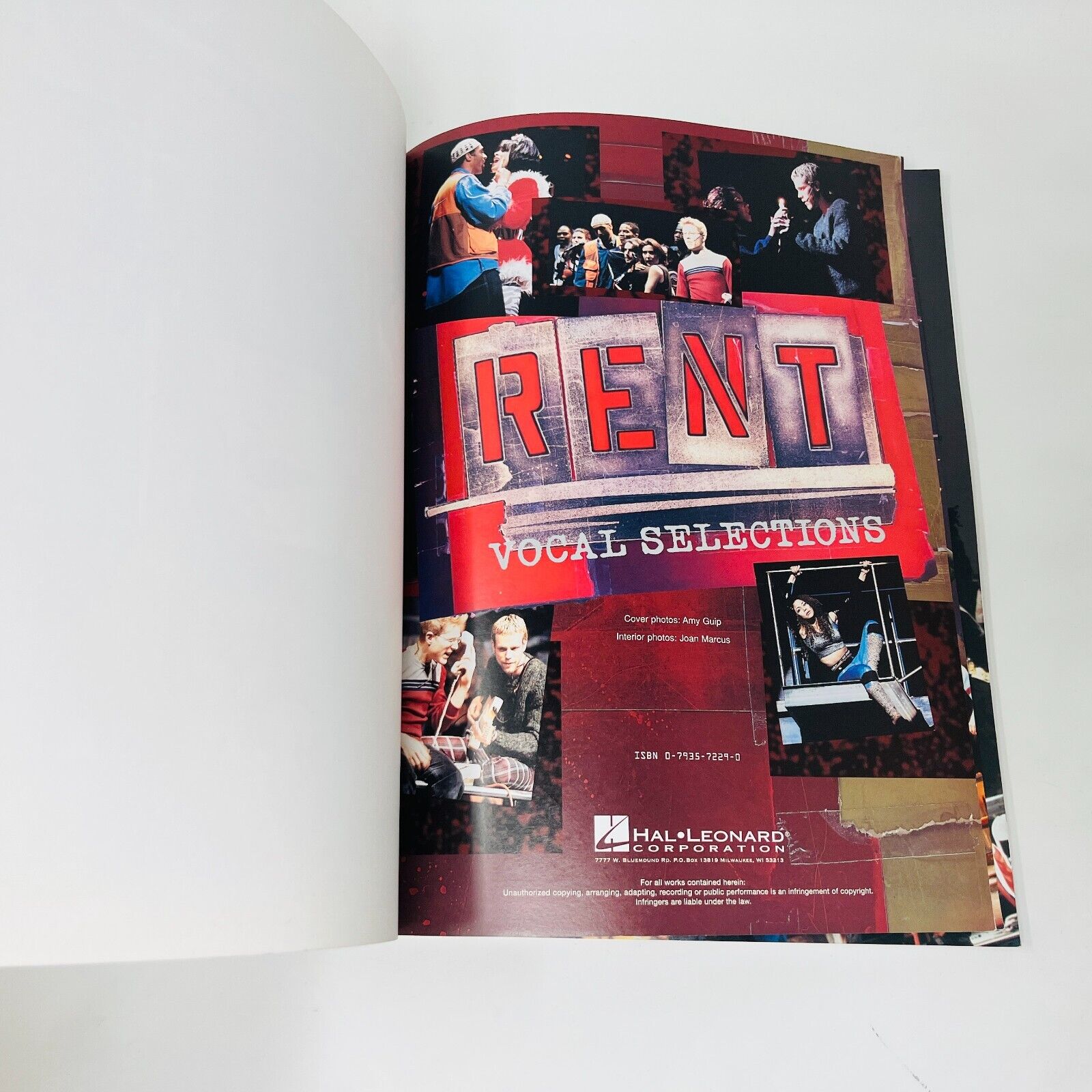 Rent Vocal Selections Songbook Sheet Music Piano Vocal Guitar PB Hal Leonard